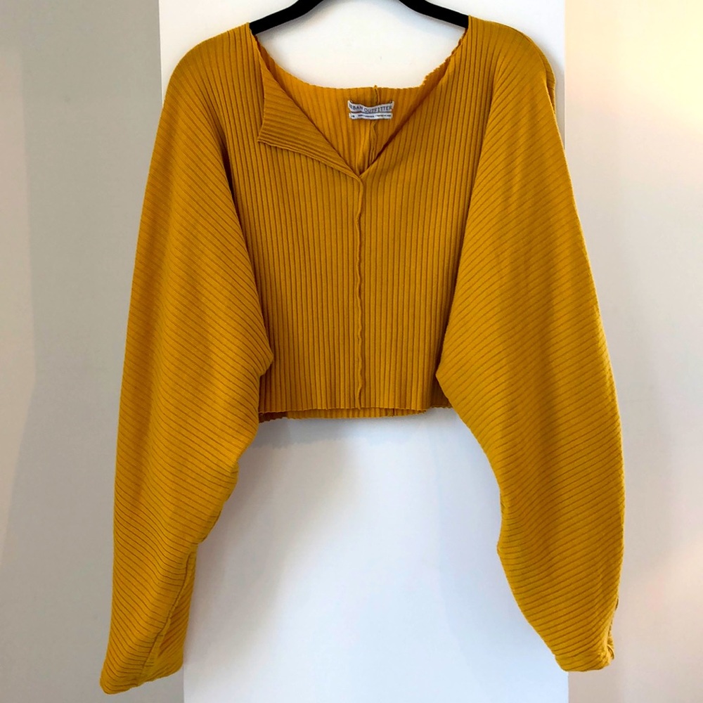 Urban outfitters long sleeve crop top